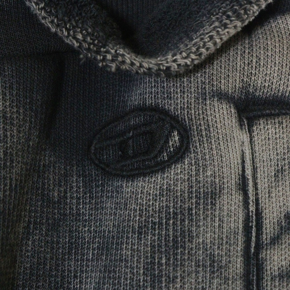 DIESEL(ディーゼル) ダメージ加工 スウェット ロング パンツ チャコールグレー A07594