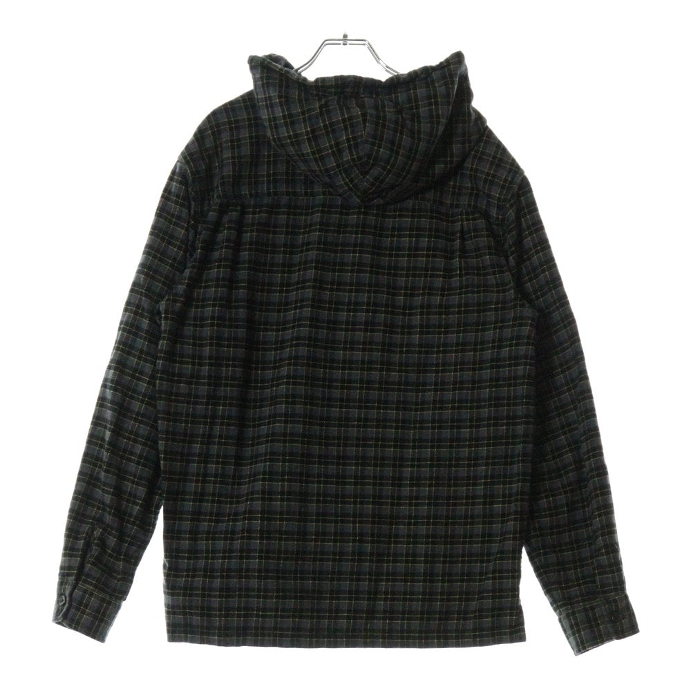 SUPREME(シュプリーム) 22SS Mini Plaid Hooded Shirt ミニ プレイド フーデッド チェック 長袖シャツ ブラック