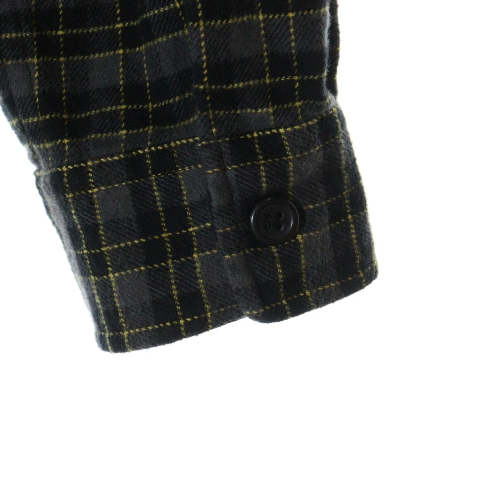 SUPREME(シュプリーム) 22SS Mini Plaid Hooded Shirt ミニ プレイド フーデッド チェック 長袖シャツ ブラック