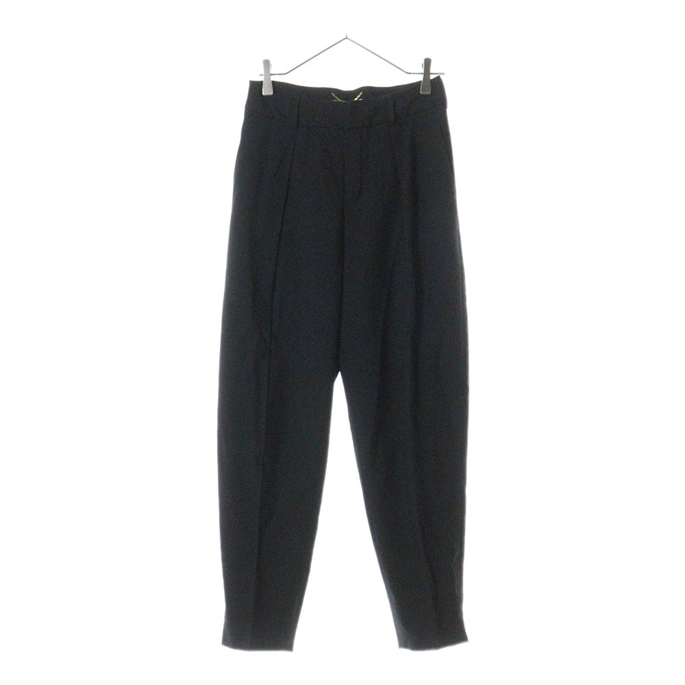 SAINT LAURENT PARIS(サンローランパリ) 17SS クロップド ウール スラックス トラウザーズ ブラック 504413 Y239W レディース