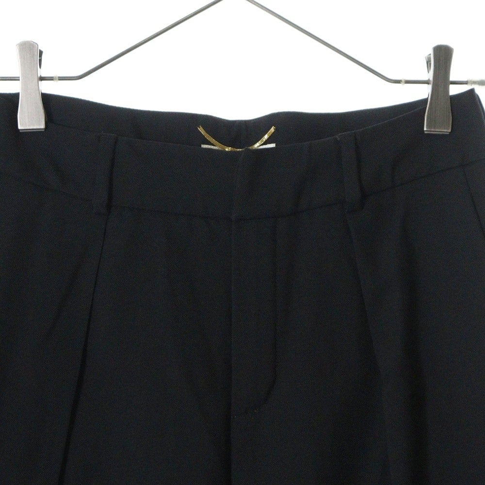 SAINT LAURENT PARIS(サンローランパリ) 17SS クロップド ウール スラックス トラウザーズ ブラック 504413 Y239W レディース