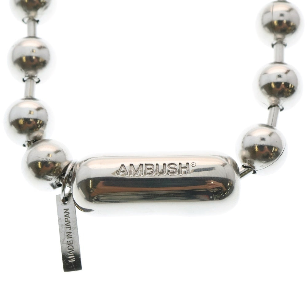 AMBUSH(アンブッシュ) BALL CHAIN NECKLACE ボールチェーンネックレス シルバー