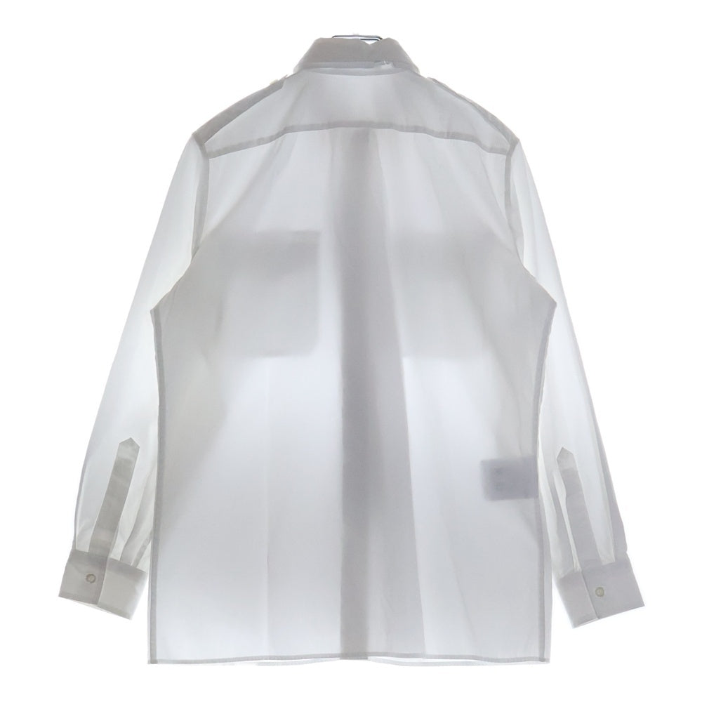 PRADA(プラダ) 24SS ネクタイ付き ロングスリーブ 長袖シャツ ホワイト DNA91Q S000 1XV2 レディース