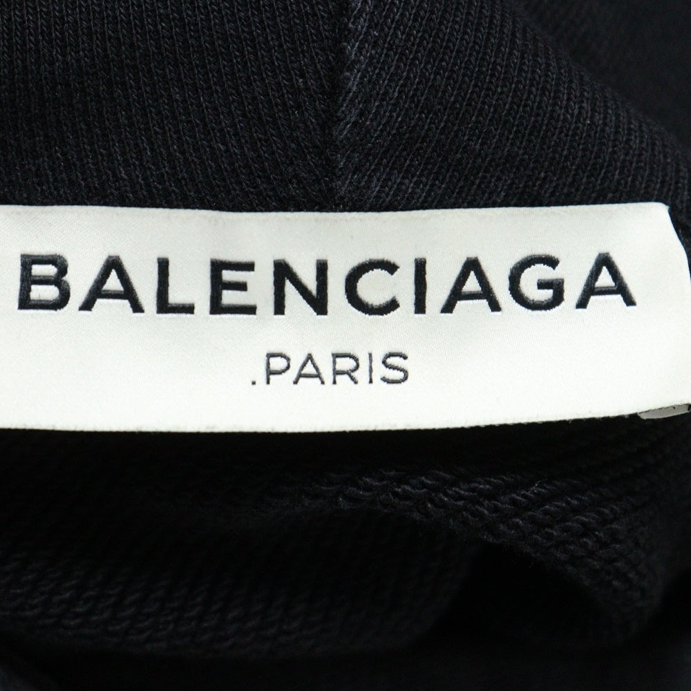BALENCIAGA(バレンシアガ) 16AW クロップド スウェット プルオーバーパーカー ブラック 457609 TUK08