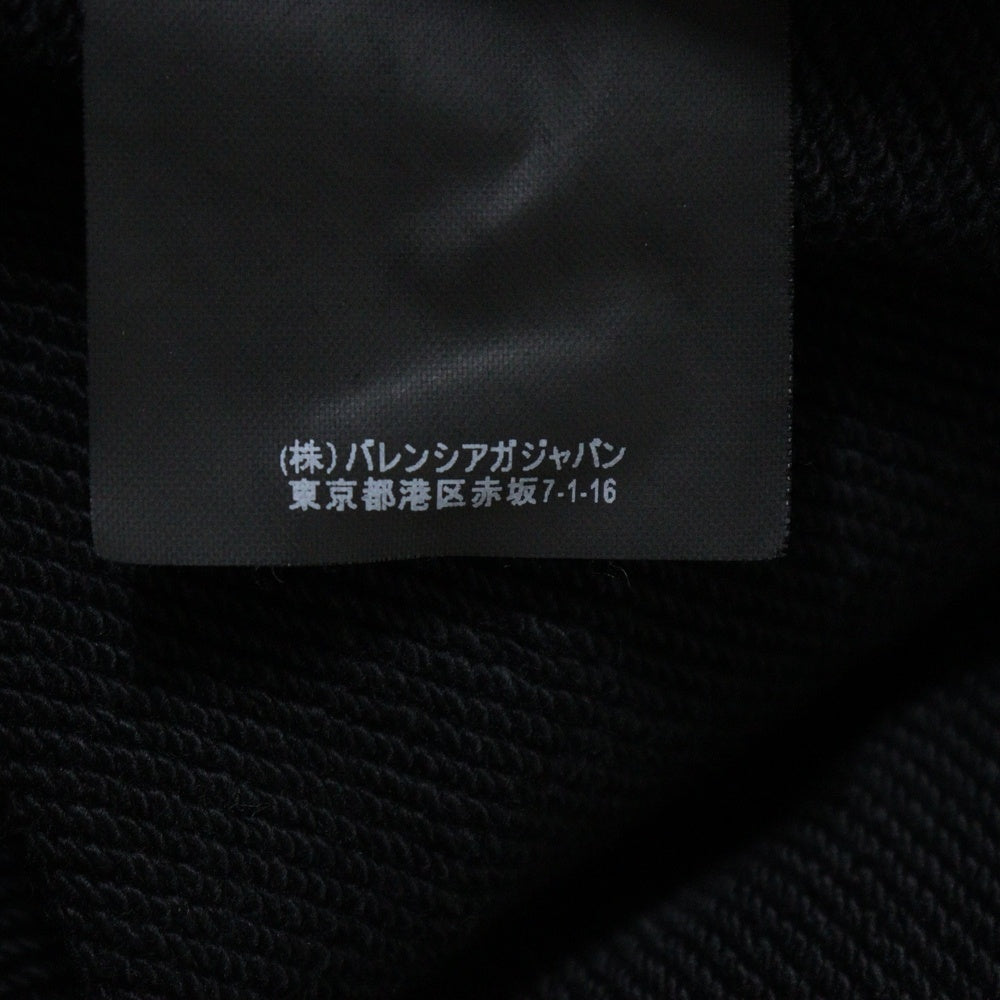 BALENCIAGA(バレンシアガ) 16AW クロップド スウェット プルオーバーパーカー ブラック 457609 TUK08