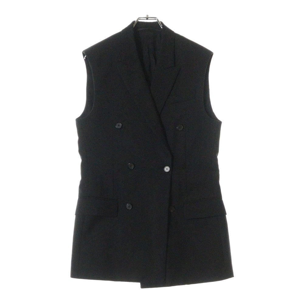 GIVENCHY(ジバンシィ) 15SS モヘア混ウール ノースリーブ ダブルブレスト テーラードジャケット ベスト ブラック 15J 3015 005