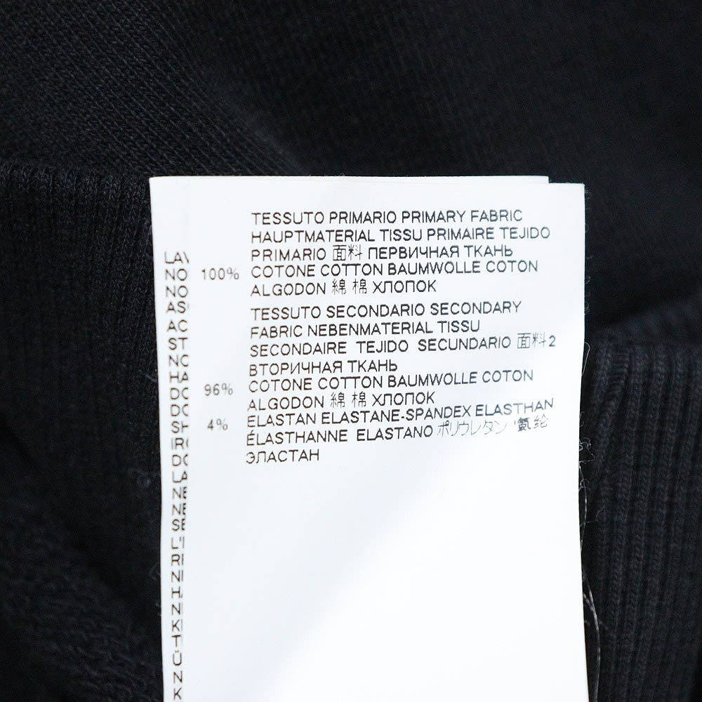MM6 Maison Margiela(エムエムシックスメゾンマルジェラ) 19SS ラウンドネック トライアングルリブ サイドポケット ビックシルエットトレーナー ワンピース ブラック S52CT0396