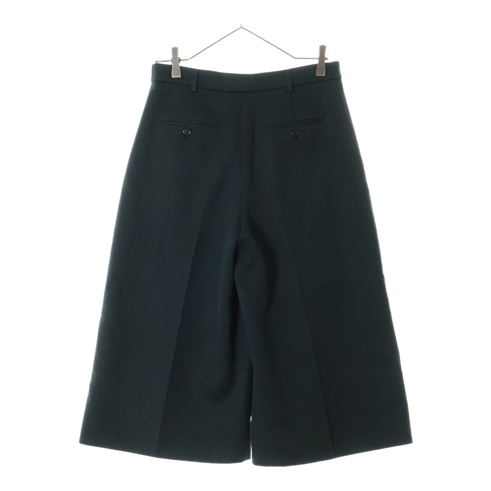 SAINT LAURENT PARIS(サンローランパリ) 21SS クロップド スラックス トラウザーズ パンツ グリーン センタープレス 667906 Y3D35