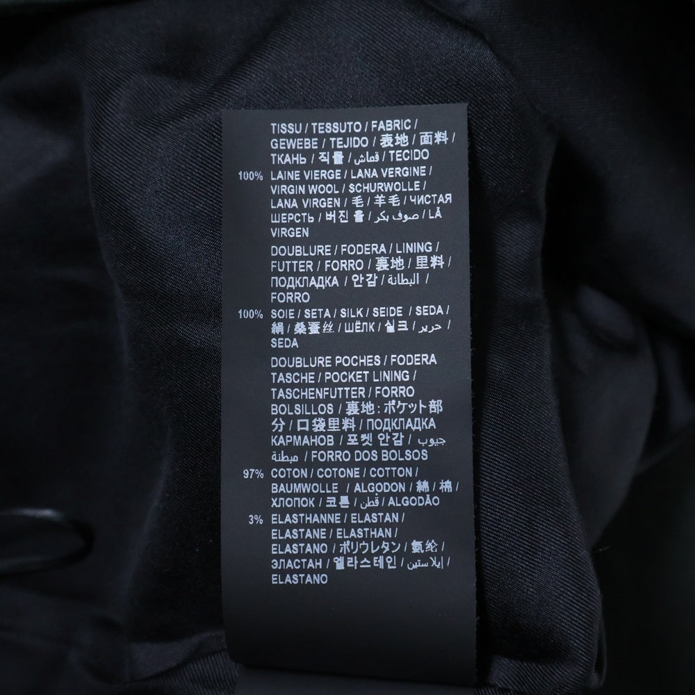 SAINT LAURENT PARIS(サンローランパリ) 21SS クロップド スラックス トラウザーズ パンツ グリーン センタープレス 667906 Y3D35