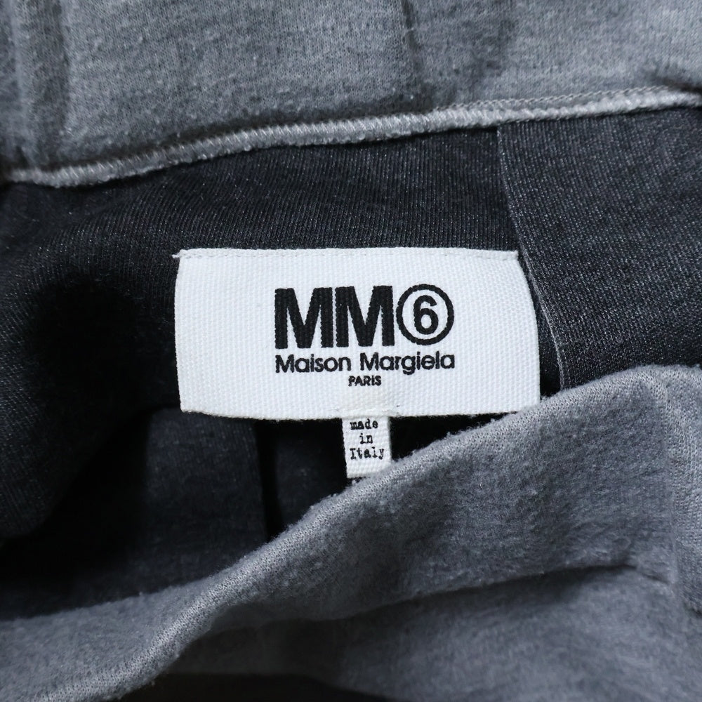 MM6 Maison Margiela(エムエムシックスメゾンマルジェラ) タック イージー ワイド スウェット ロング パンツ グレー S52KA0111 S23077