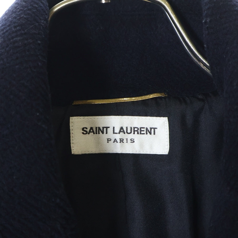 SAINT LAURENT PARIS(サンローランパリ) 22AW ウール ダブルブレスト Pコート ネイビー 720194 Y632N レディース