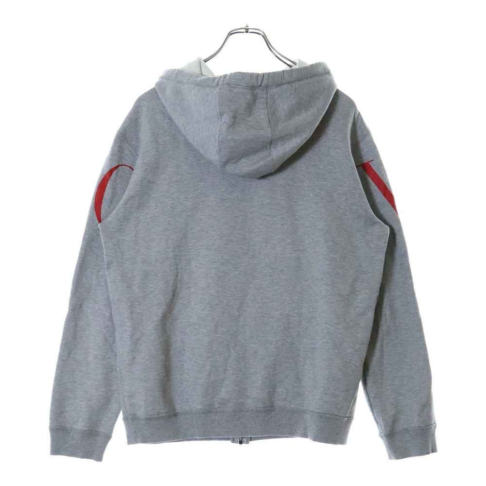 VALENTINO(ヴァレンティノ) Logo Zip Parka フロントロゴ ジップアップ スウェットパーカー グレー SV3MF05L5FQ