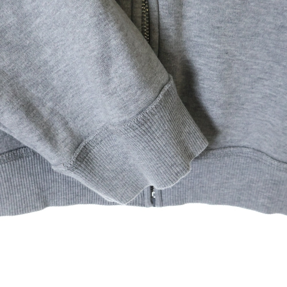 VALENTINO(ヴァレンティノ) Logo Zip Parka フロントロゴ ジップアップ スウェットパーカー グレー SV3MF05L5FQ