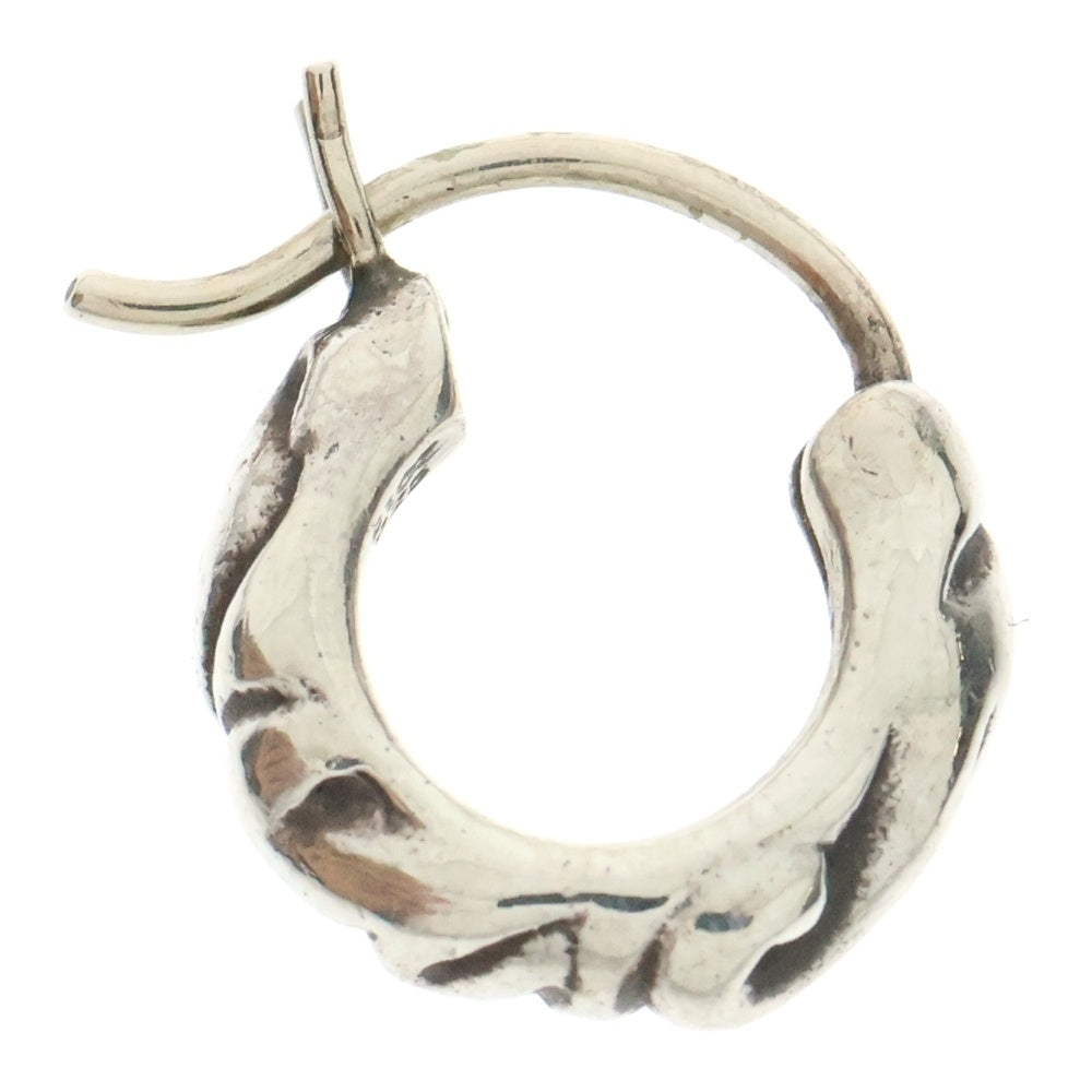 CHROME HEARTS(クロムハーツ) TNY HOOP SCRL タイニースクロールフープ シルバーピアス シルバー