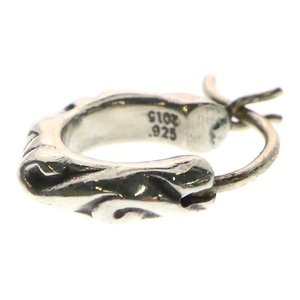 CHROME HEARTS(クロムハーツ) TNY HOOP SCRL タイニースクロールフープ シルバーピアス シルバー