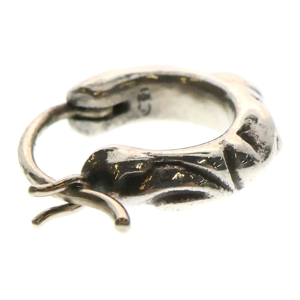 CHROME HEARTS(クロムハーツ) TNY HOOP SCRL タイニースクロールフープ シルバーピアス シルバー