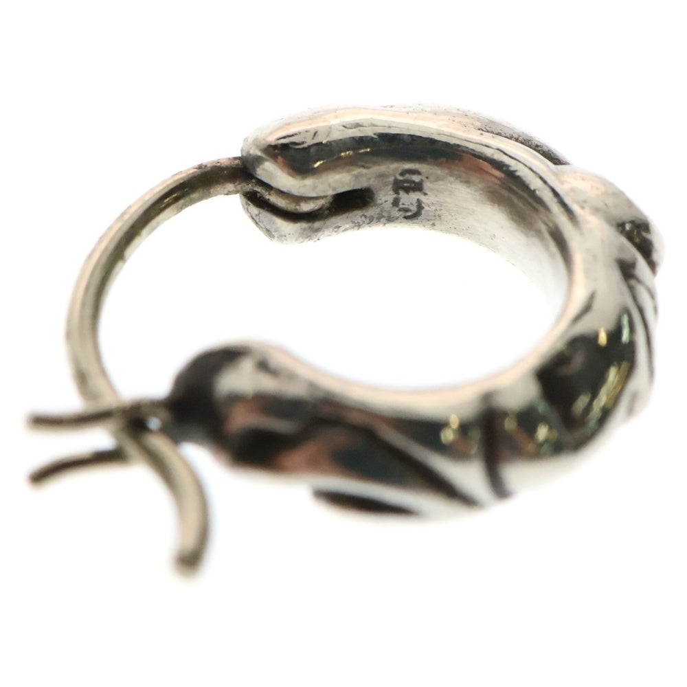 CHROME HEARTS(クロムハーツ) TNY HOOP SCRL タイニースクロールフープ シルバーピアス シルバー