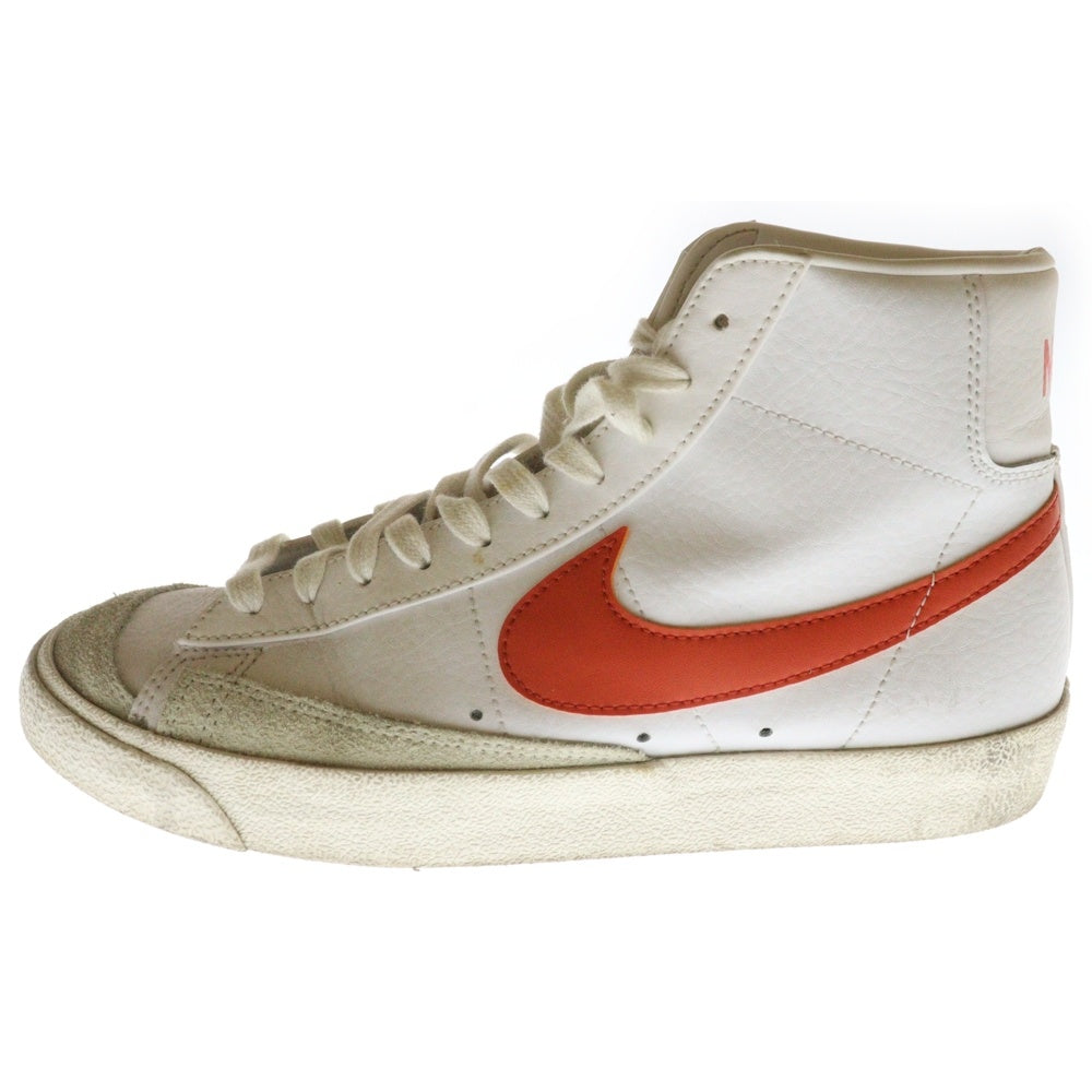 NIKE(ナイキ) BLAZER MID 77 WHITE BRIGHT CRIMSON ブレーザー ブライト クリムゾン ミッドカットスニーカー ホワイト US9/27cm BQ6806-110