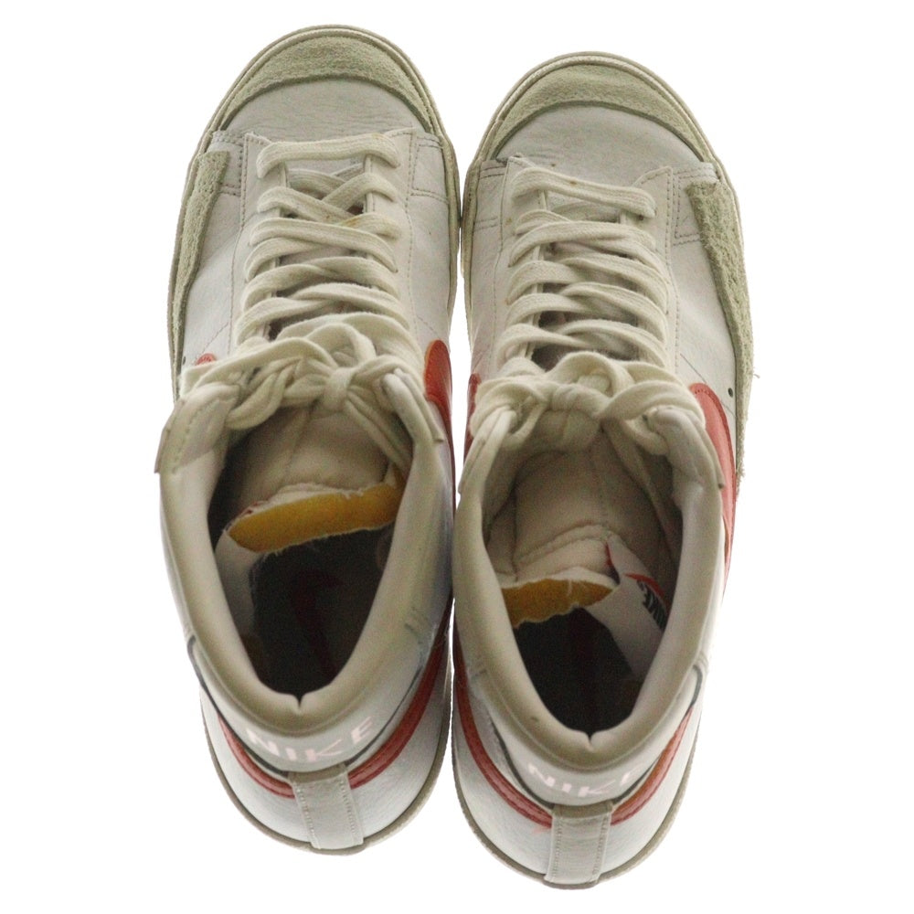 NIKE(ナイキ) BLAZER MID 77 WHITE BRIGHT CRIMSON ブレーザー ブライト クリムゾン ミッドカットスニーカー ホワイト US9/27cm BQ6806-110
