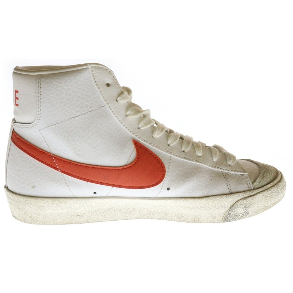 NIKE(ナイキ) BLAZER MID 77 WHITE BRIGHT CRIMSON ブレーザー ブライト クリムゾン ミッドカットスニーカー ホワイト US9/27cm BQ6806-110