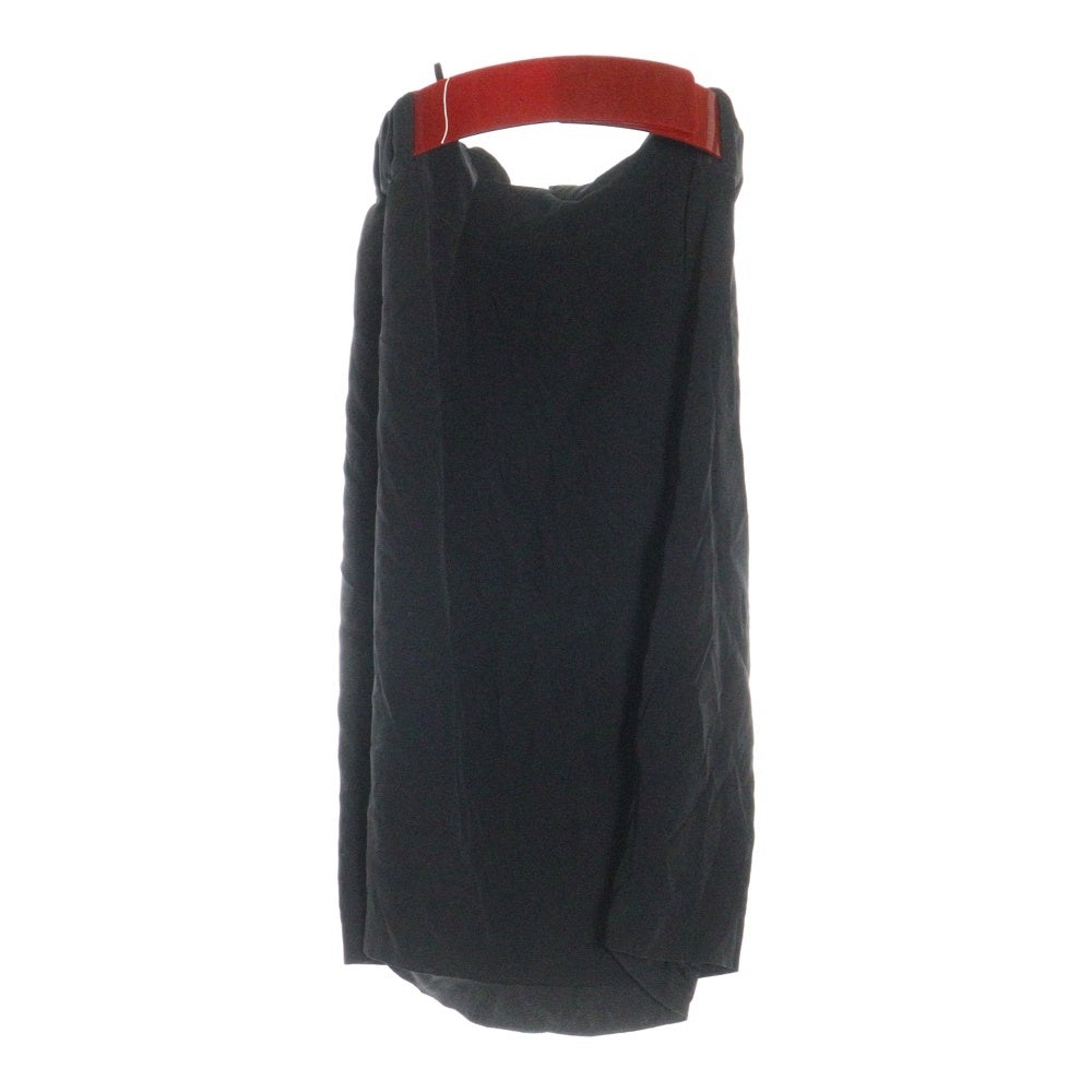 Martin Margiela(マルタンマルジェラ) 08AW ここのえ期 4ステッチタグ ベルト付きスカート ブラック レディース 37180