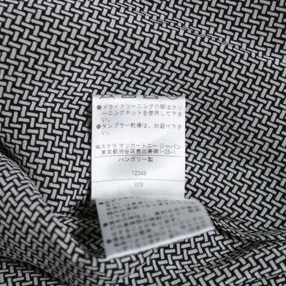 STELLA McCARTNEY(ステラマッカートニー) 幾何学柄 別布レーヨン切り替え シルク 長袖 ワンピース マルチ レディース 299853SX204-0