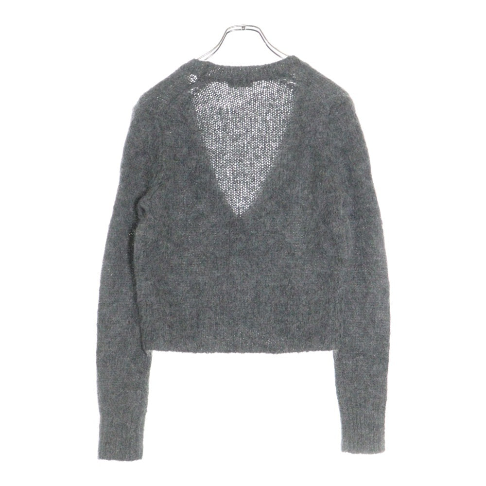DRIES VAN NOTEN(ドリスヴァンノッテン) 2B 短丈 アルパカ ニット カーディガン グレー レディース