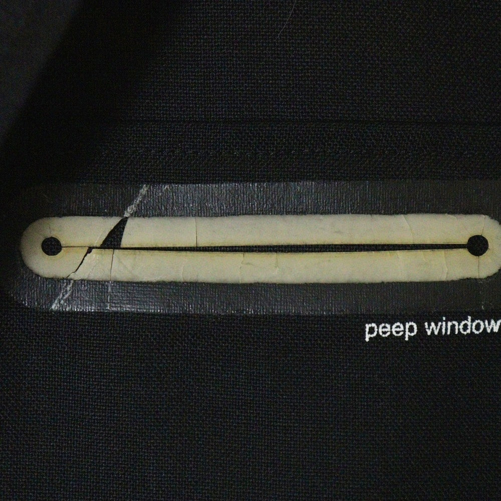 UNDERCOVER(アンダーカバー) 10SS LESS BUT BETTER期 テープデザイン ノッチドラペル 2B カットオフ シングル テーラードジャケット ブラック E1102