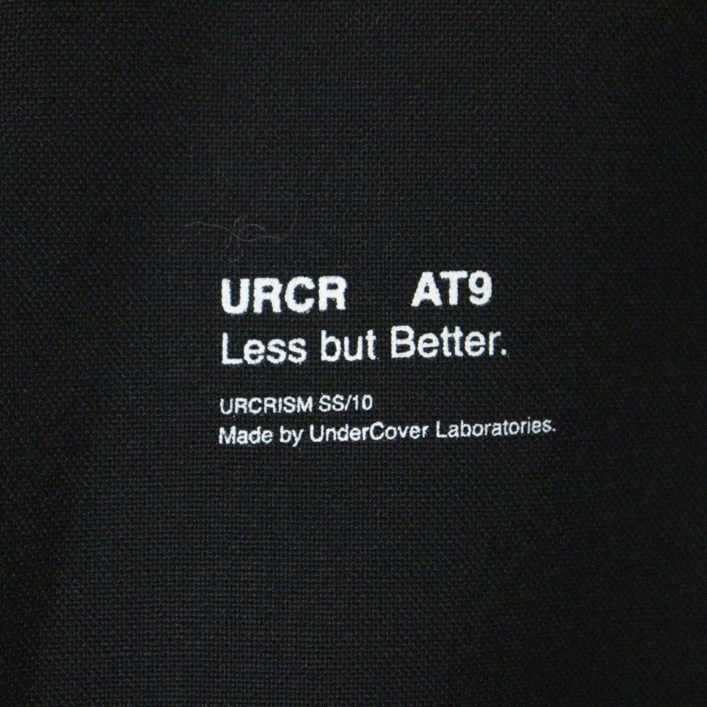 UNDERCOVER(アンダーカバー) 10SS LESS BUT BETTER期 テープデザイン ノッチドラペル 2B カットオフ シングル テーラードジャケット ブラック E1102
