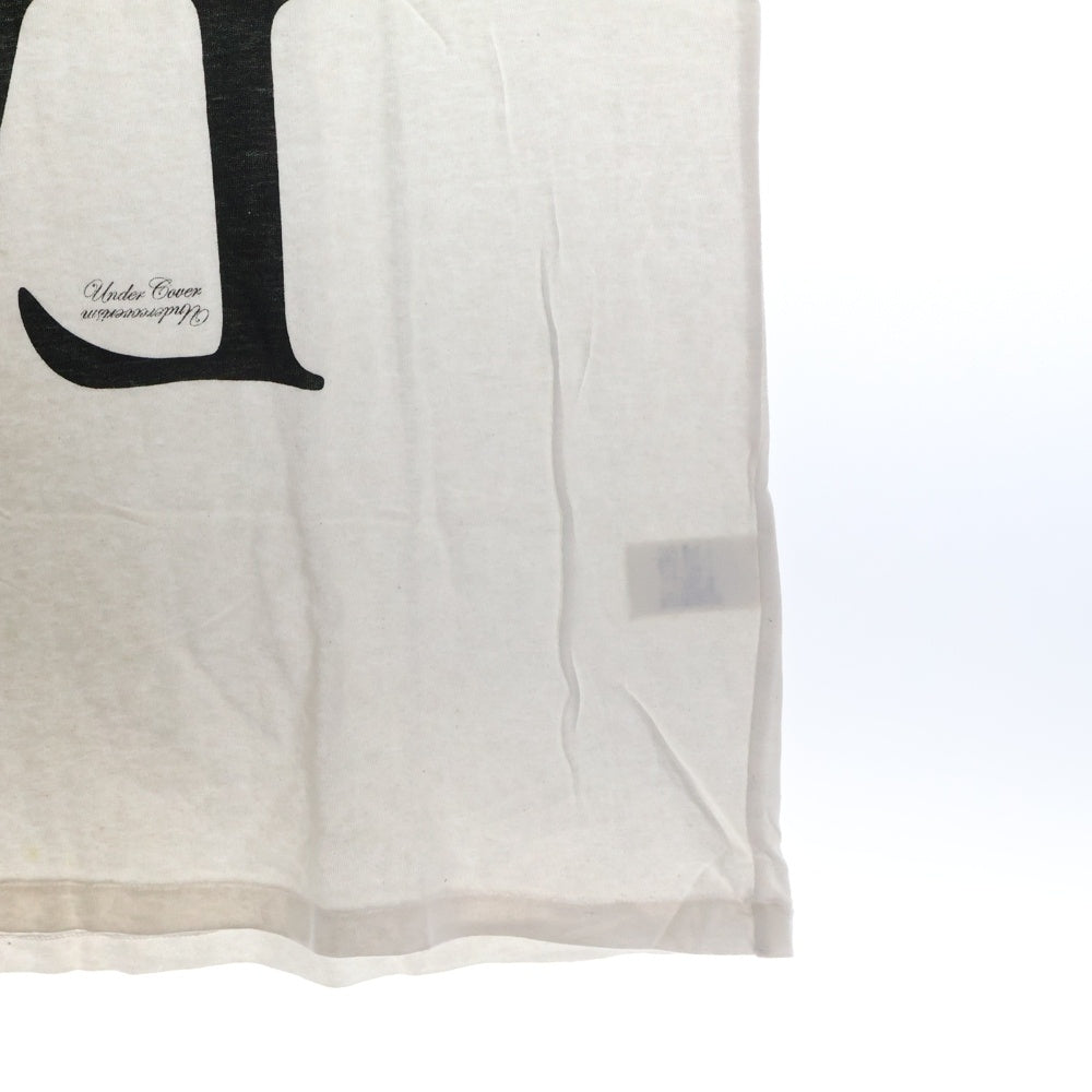 UNDERCOVER(アンダーカバー) HOWL フロントウルフ ロゴプリント クルーネック半袖Tシャツ カットソー ホワイト