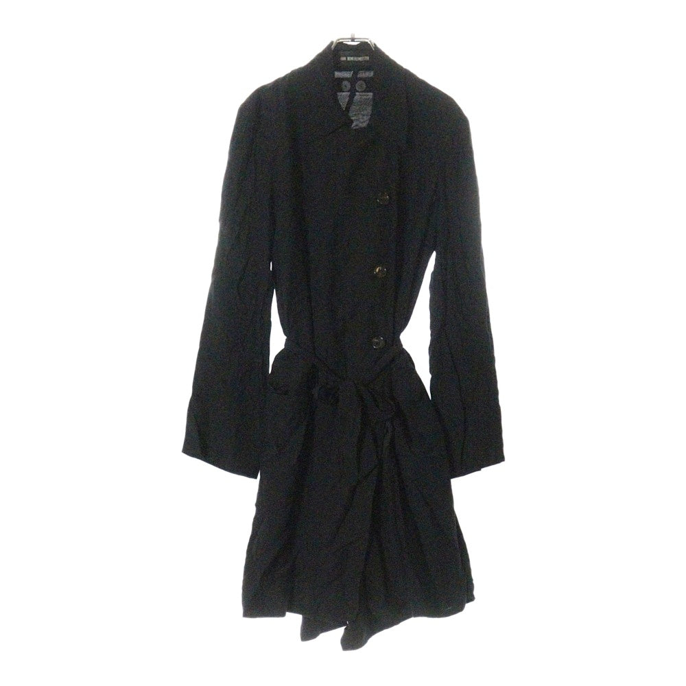 ANN DEMEULEMEESTER(アンドゥムルメステール) 本人期 オリゾンティ後期タグ ダブルフロントコート ブラック 352-12-66031 レディース
