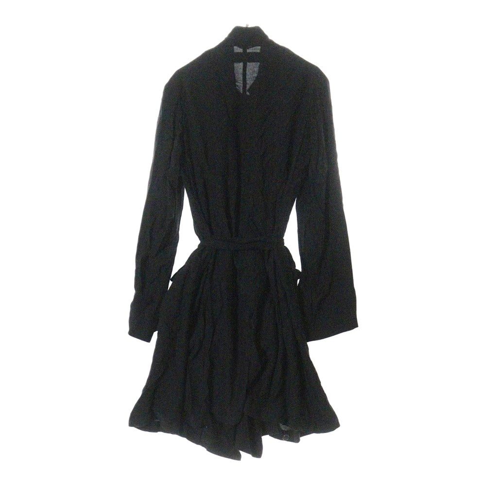 ANN DEMEULEMEESTER(アンドゥムルメステール) 本人期 オリゾンティ後期タグ ダブルフロントコート ブラック 352-12-66031 レディース