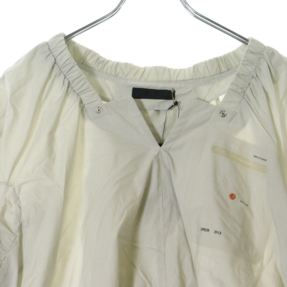 UNDERCOVER(アンダーカバー) 10SS LESS BUT BETTER期 テープデザイン コットン 半袖シャツ ブラウス アイボリー レディース E1406