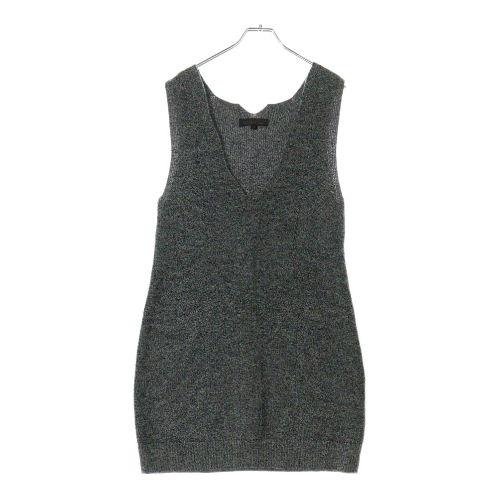 UNDERCOVER(アンダーカバー) 07AW ニットとハイテク期 ノースリーブ ウール ニット ワンピース グレー レディース 7A67-0P5