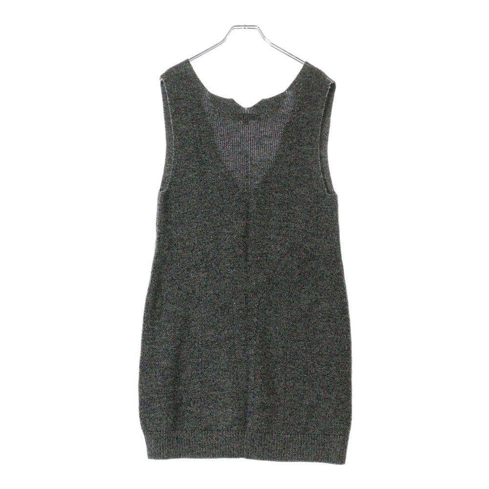 UNDERCOVER(アンダーカバー) 07AW ニットとハイテク期 ノースリーブ ウール ニット ワンピース グレー レディース 7A67-0P5