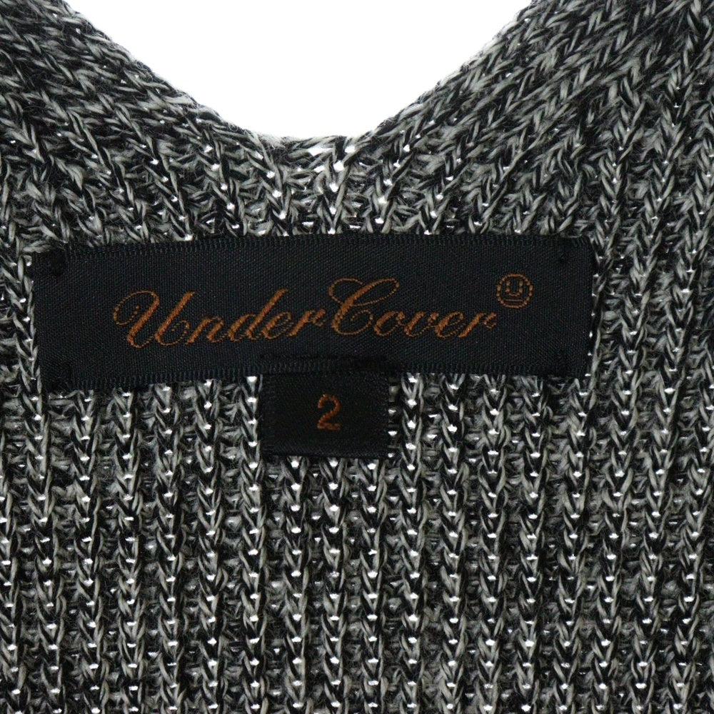 UNDERCOVER(アンダーカバー) 07AW ニットとハイテク期 ノースリーブ ウール ニット ワンピース グレー レディース 7A67-0P5