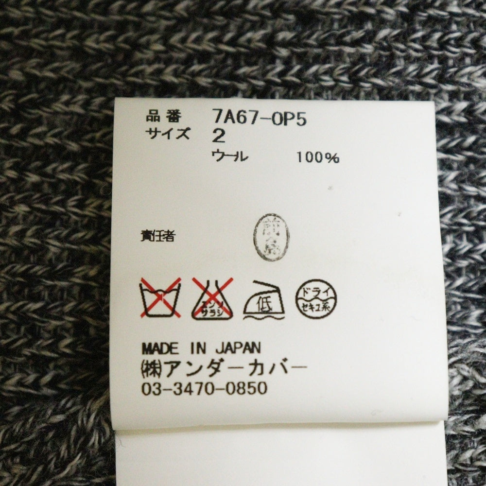 UNDERCOVER(アンダーカバー) 07AW ニットとハイテク期 ノースリーブ ウール ニット ワンピース グレー レディース 7A67-0P5