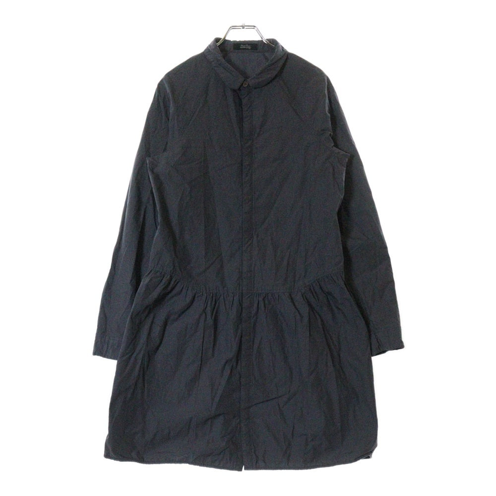 UNDERCOVER(アンダーカバー) 10AW フライフロント ロング 長袖シャツ チュニックブラウス ダークグレー F1401