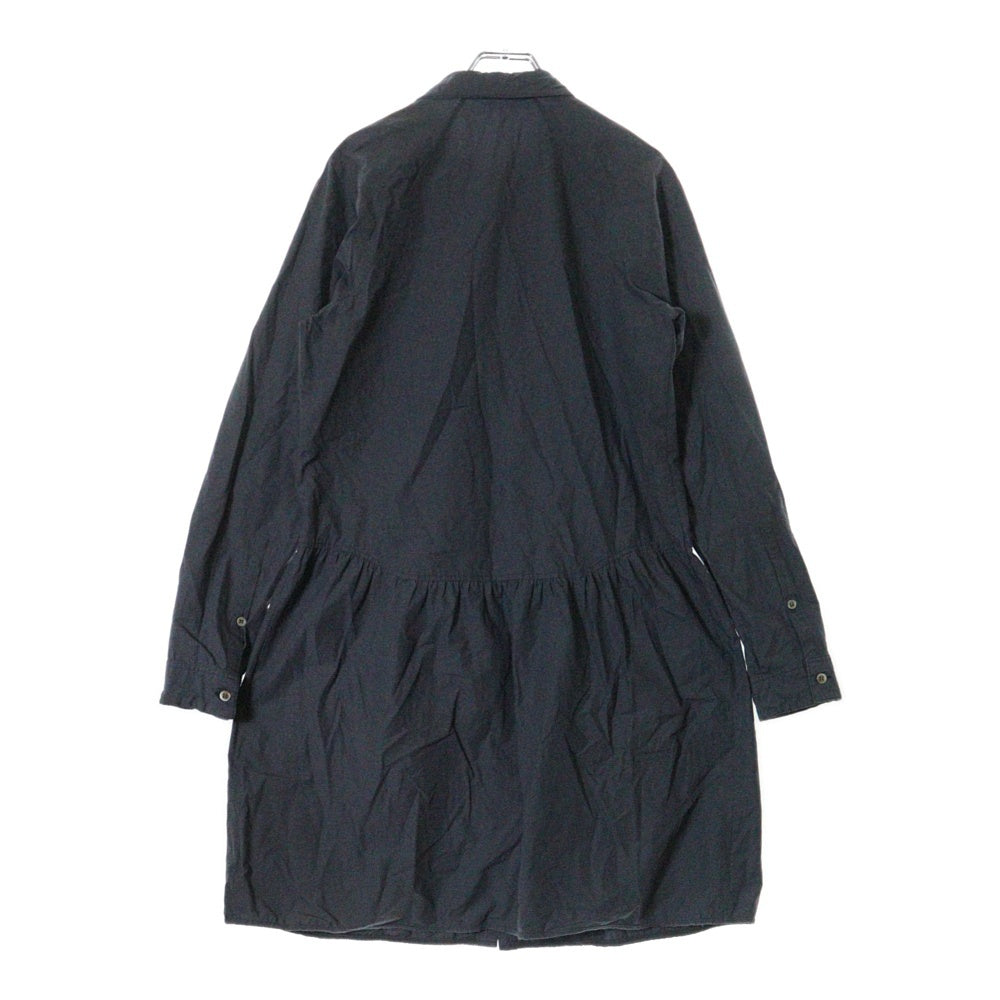 UNDERCOVER(アンダーカバー) 10AW フライフロント ロング 長袖シャツ チュニックブラウス ダークグレー F1401