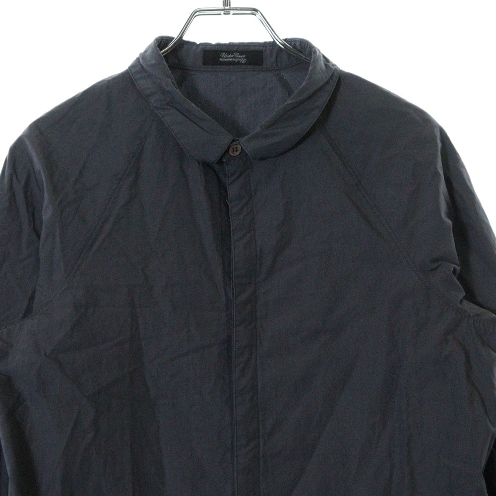 UNDERCOVER(アンダーカバー) 10AW フライフロント ロング 長袖シャツ チュニックブラウス ダークグレー F1401