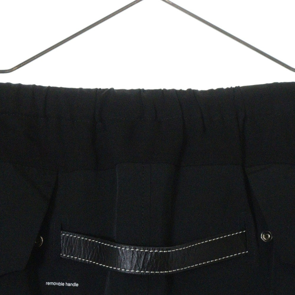 UNDERCOVER(アンダーカバー) 10SS LESS BUT BETTER期 レザー切り替え シルク ミニスカート レディース E1602