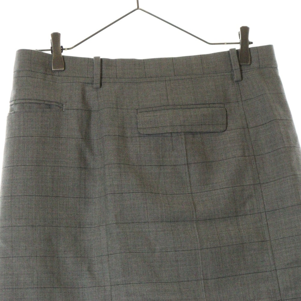 UNDERCOVER(アンダーカバー) 12AW チェック柄 ミディアム スカート グレー レディース J1603-1