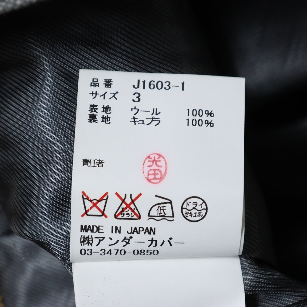 UNDERCOVER(アンダーカバー) 12AW チェック柄 ミディアム スカート グレー レディース J1603-1