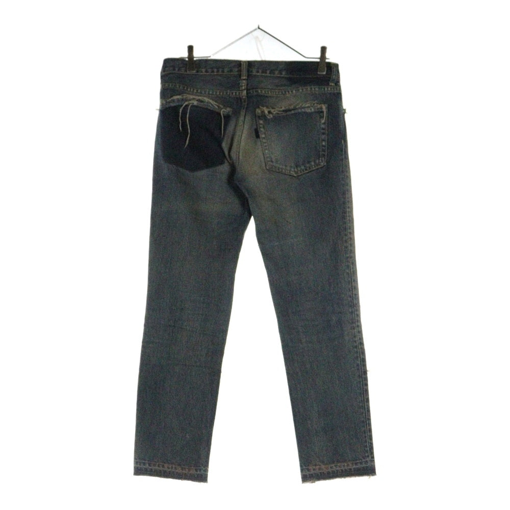 UNDERCOVER(アンダーカバー) But Beautiful期 復刻 64 ダメージ加工カットオフ スキニーデニムパンツ インディゴ D9501 レディース