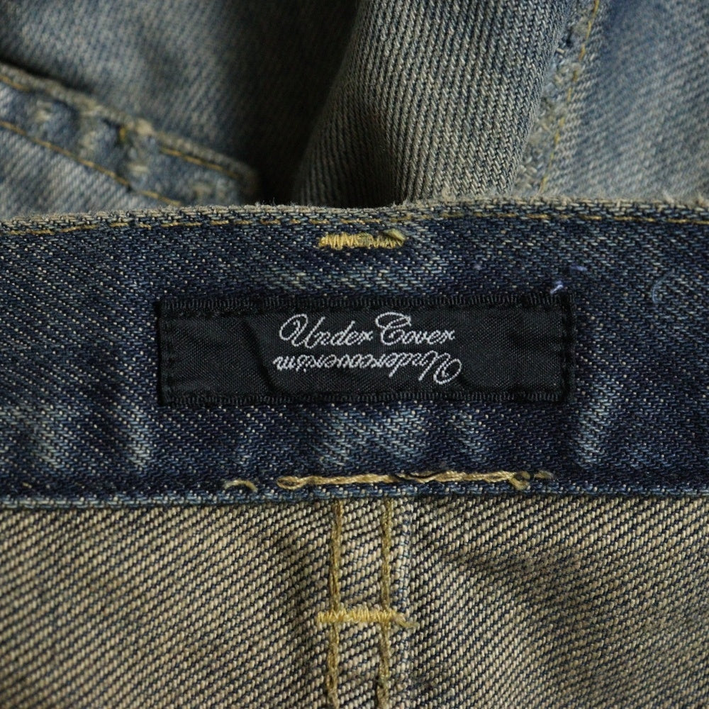 UNDERCOVER(アンダーカバー) But Beautiful期 復刻 64 ダメージ加工カットオフ スキニーデニムパンツ インディゴ D9501 レディース