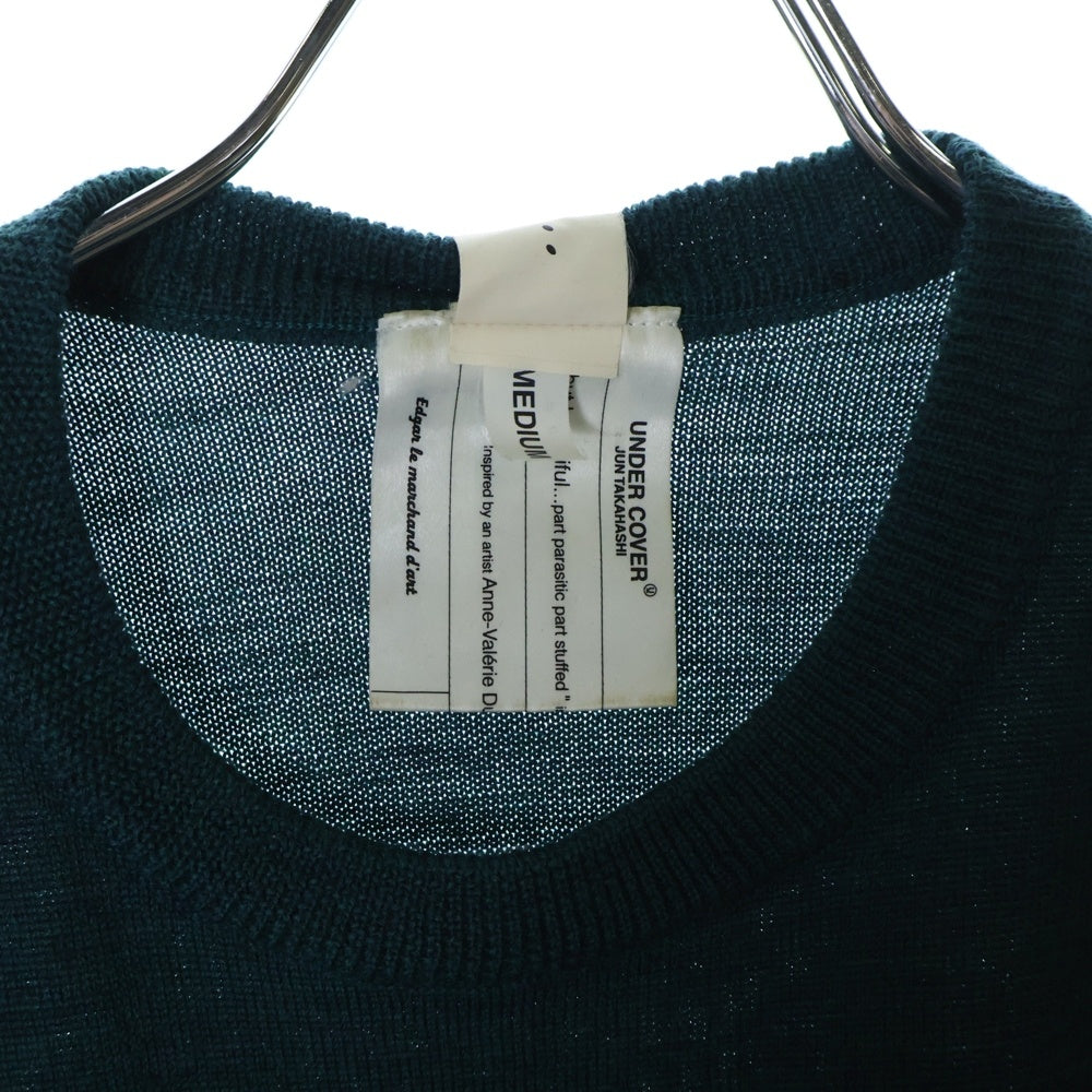 UNDERCOVER(アンダーカバー) 04AW But Beautiful期 ドッキング ウールニットセーター グリーン B39-K2 レディース