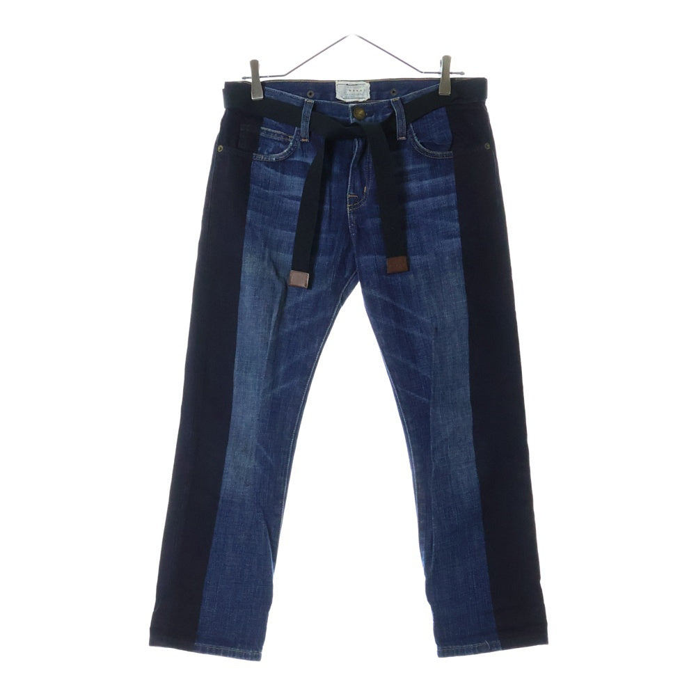 MARNI(マルニ) ベルト付き バイカラー デニムパンツ インディゴ E11PAJD001257JL005 レディース