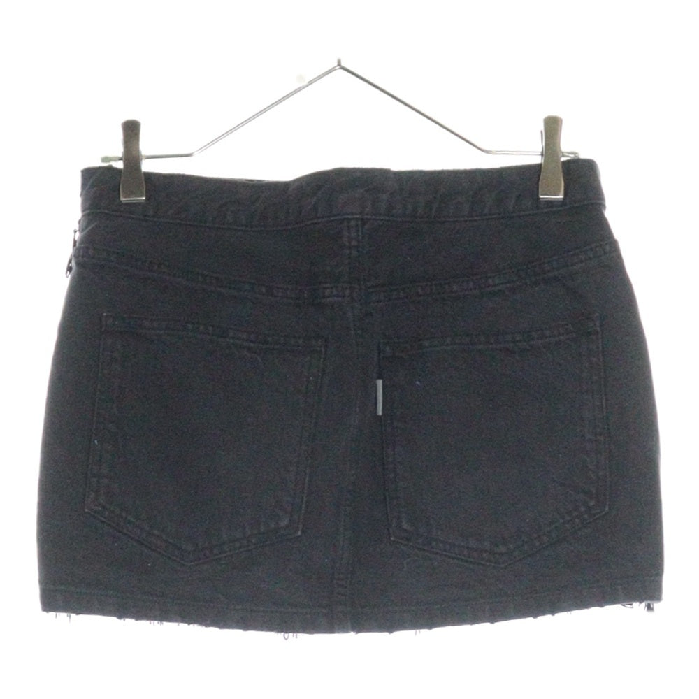 UNDERCOVER(アンダーカバー) 11AW フリンジ デニムスカート ブラック G1604 レディース
