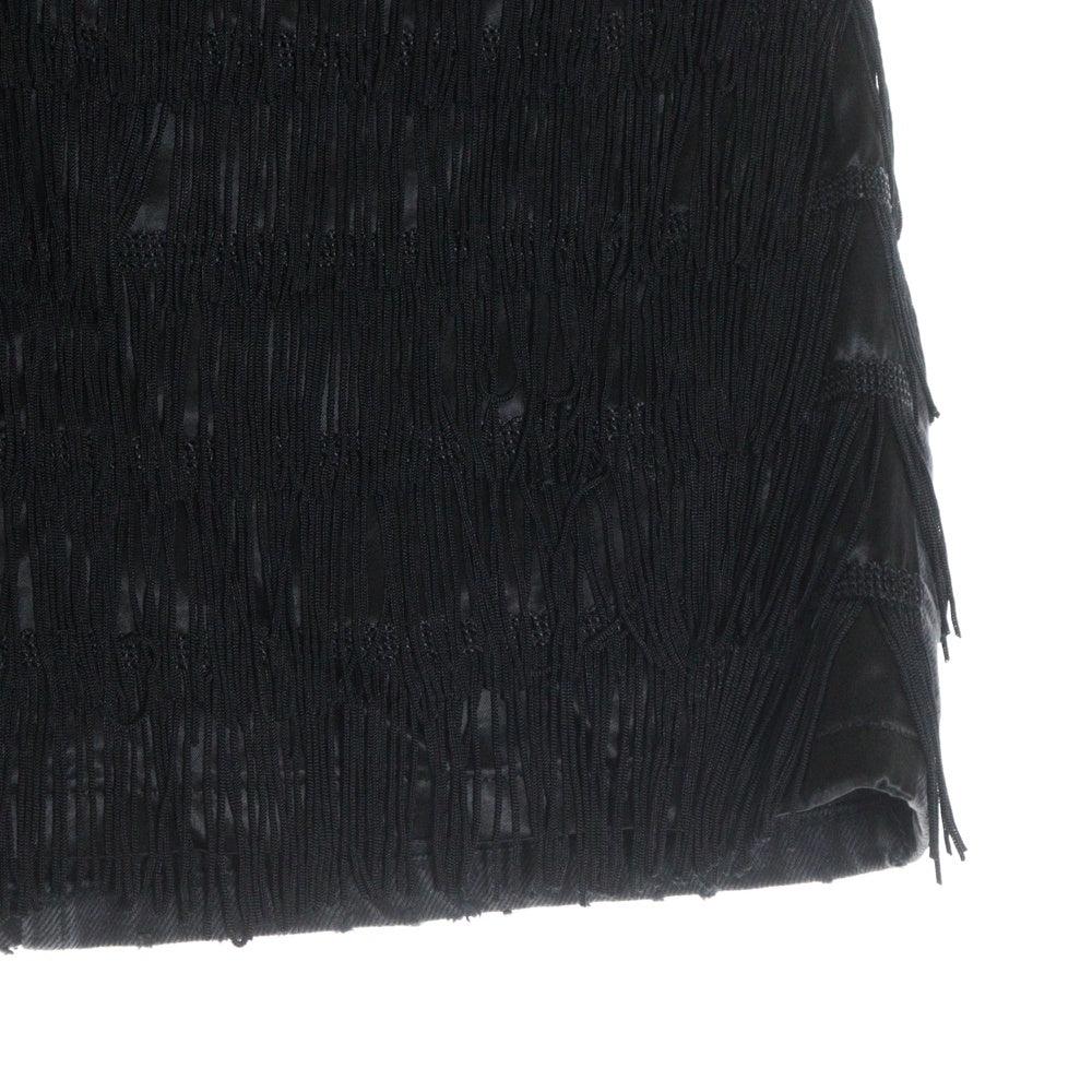 UNDERCOVER(アンダーカバー) 11AW フリンジ デニムスカート ブラック G1604 レディース