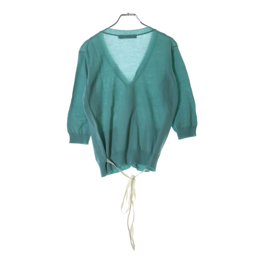 UNDERCOVER(アンダーカバー) 04AW but beautiful期 ビジュー装飾 ニット カーディガン ライトブルー 5S63-K1 レディース